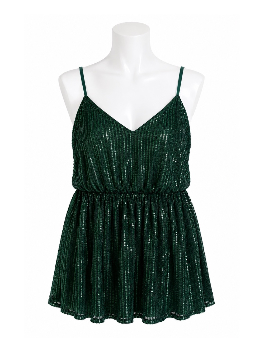 Size 4X Torrid Women’s Peplum Sequin V-Neck Tank Botanical Garden BNWT